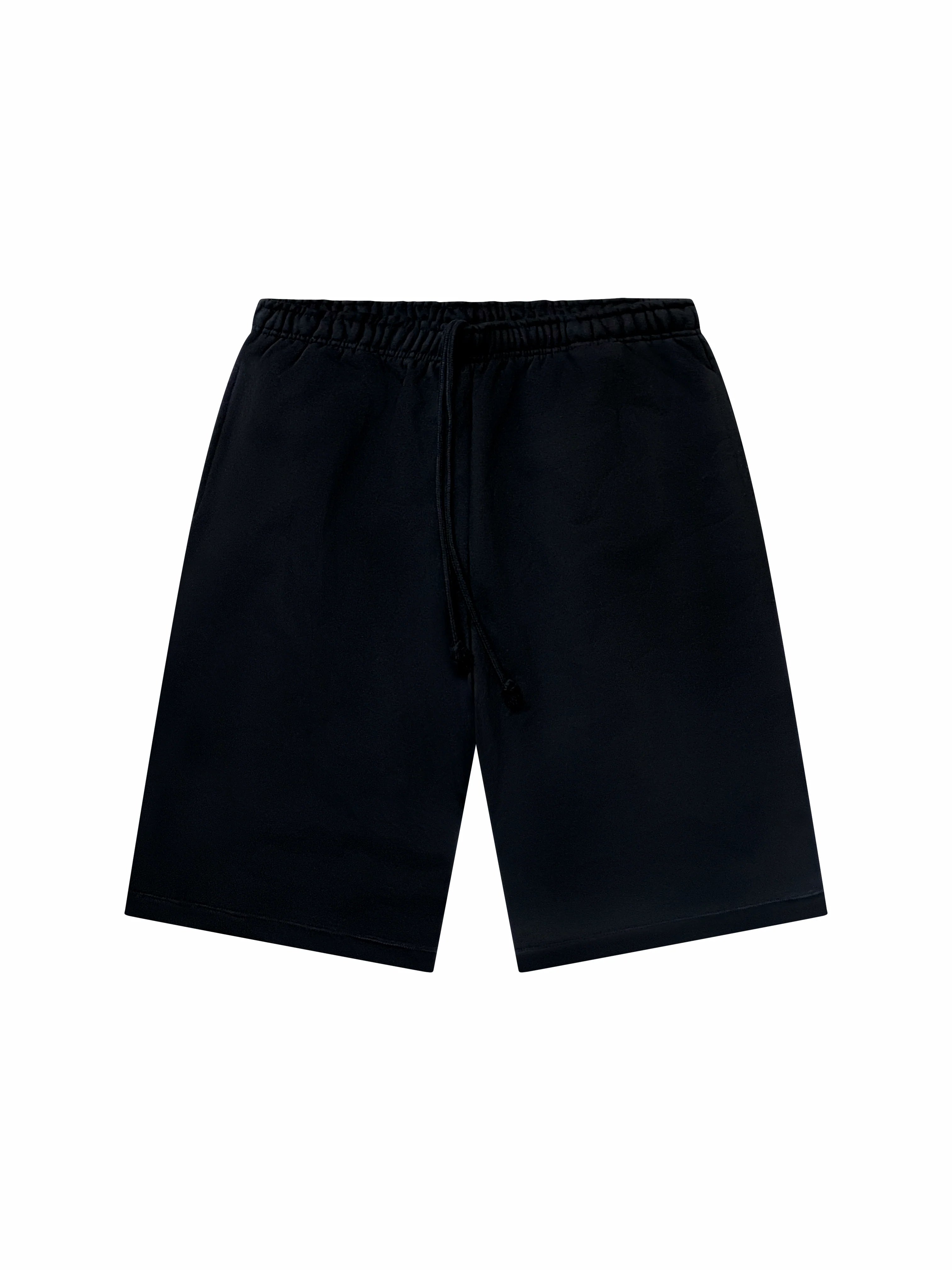 HouseOfZen Essential Black Jorts — Relaxed Longline Fit